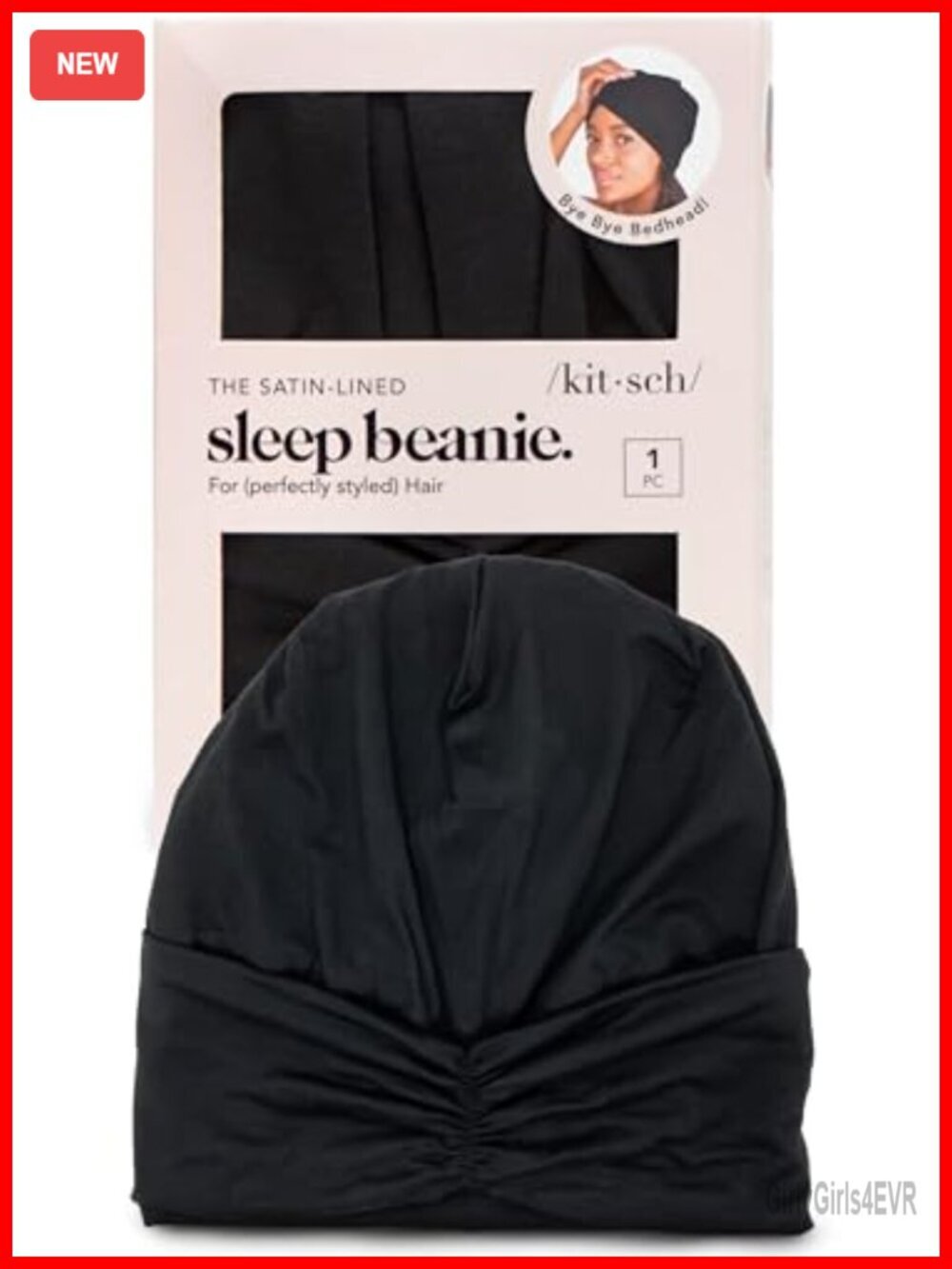 Satin Lined Beanie - Softer than Silk Sleep Cap, Hair Cover for Sleeping,